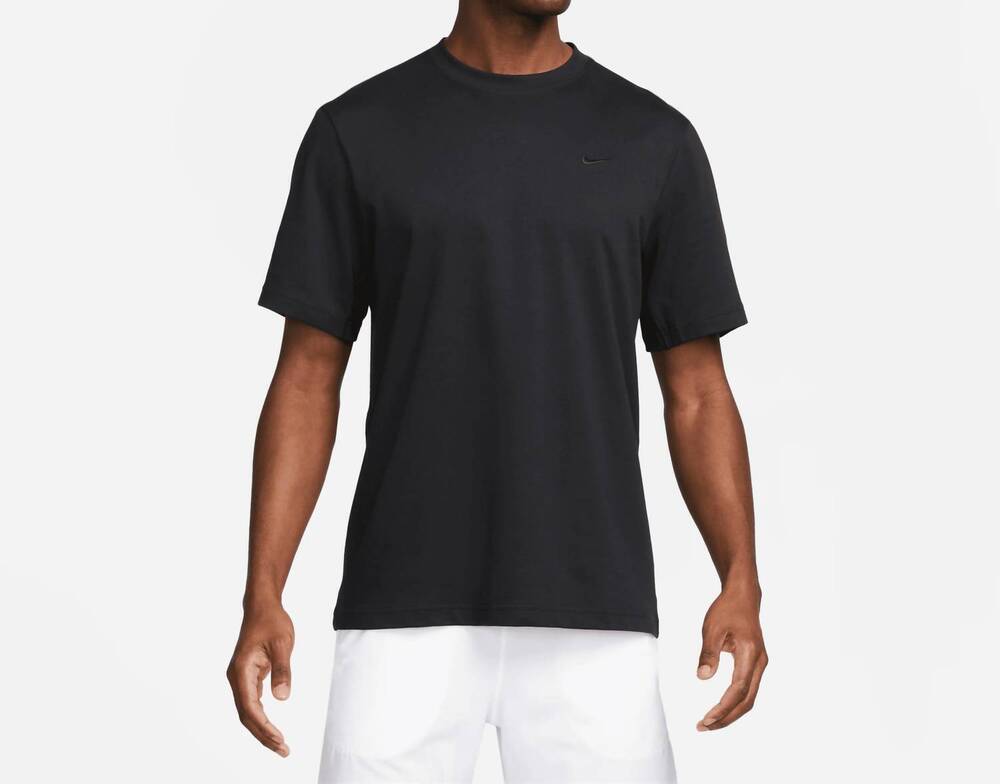 NEW NIKE primary solo swoosh dri-fit top in black
